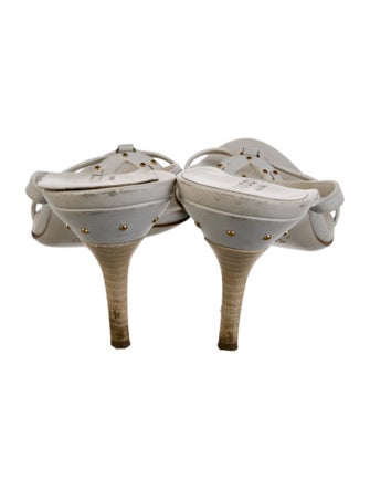 Gucci Interlocking G Logo Leather Slides