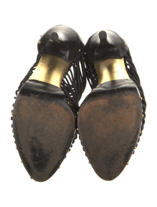 Gucci Leather Studded Accents Mules