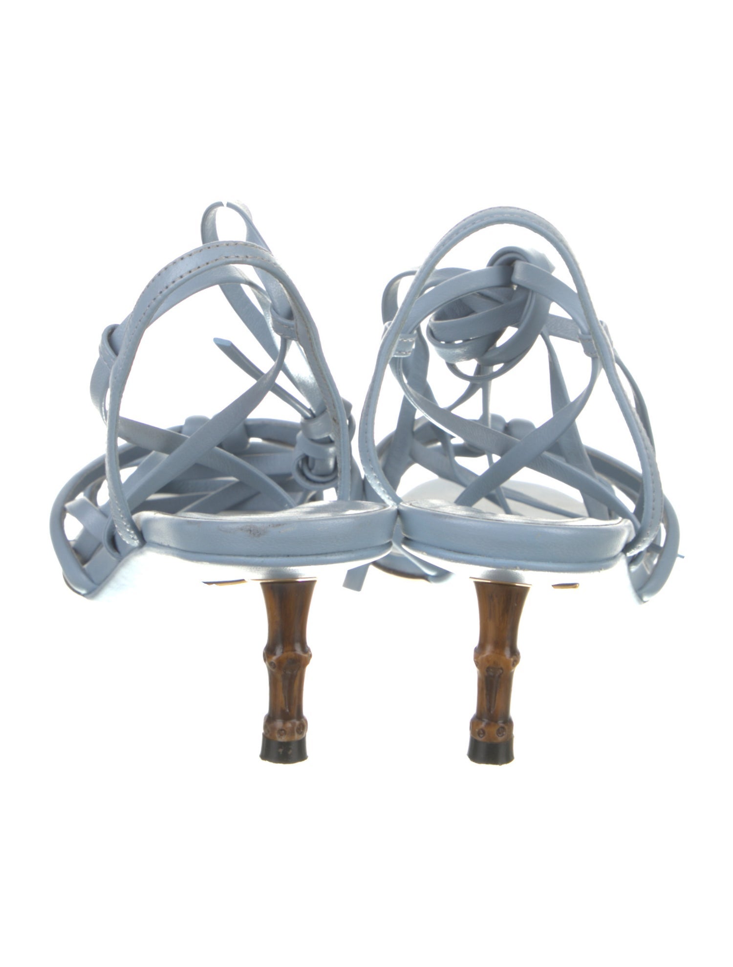 Gucci Bamboo Accent Leather Sandals