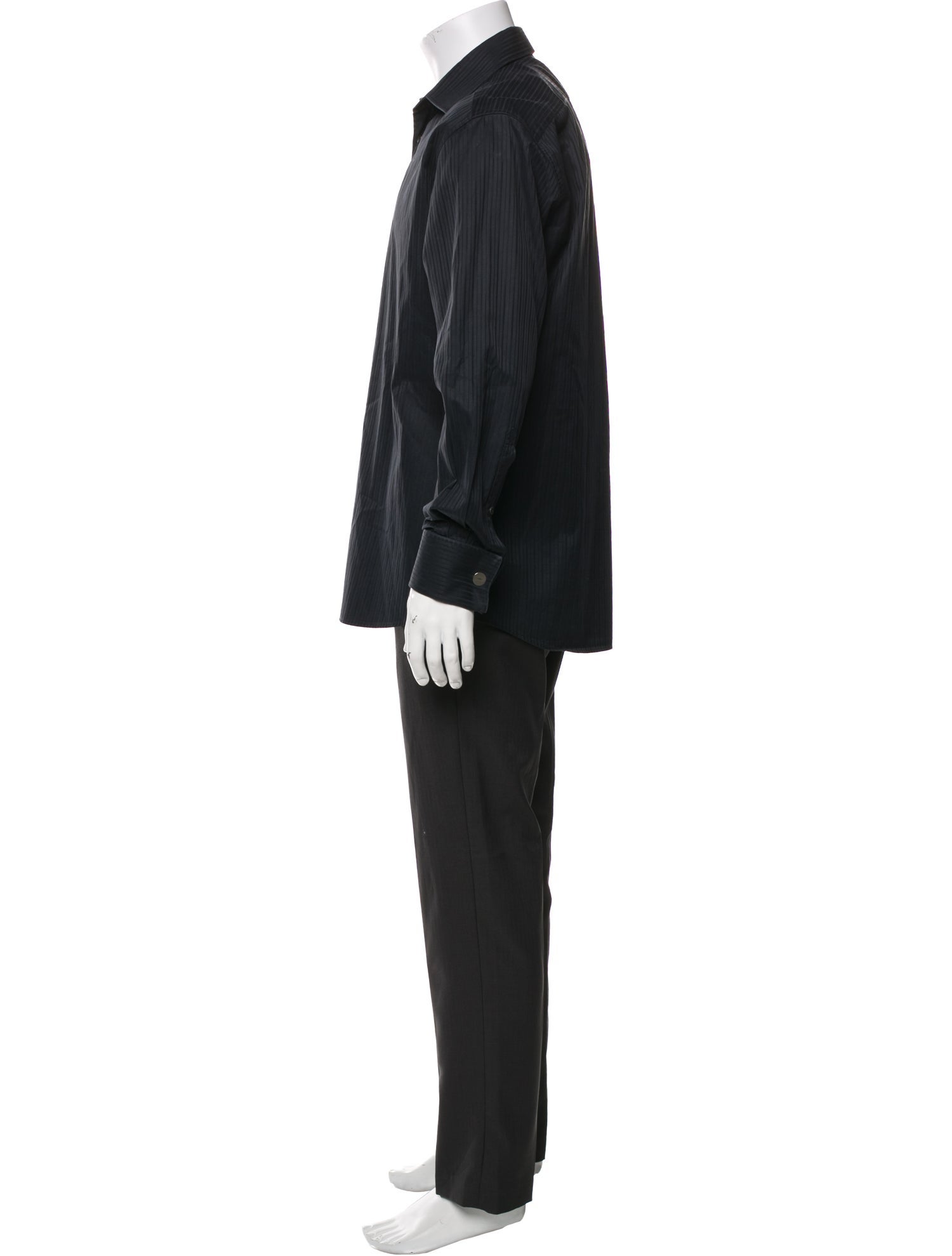 Gucci Striped Long Sleeve Dress Shirt