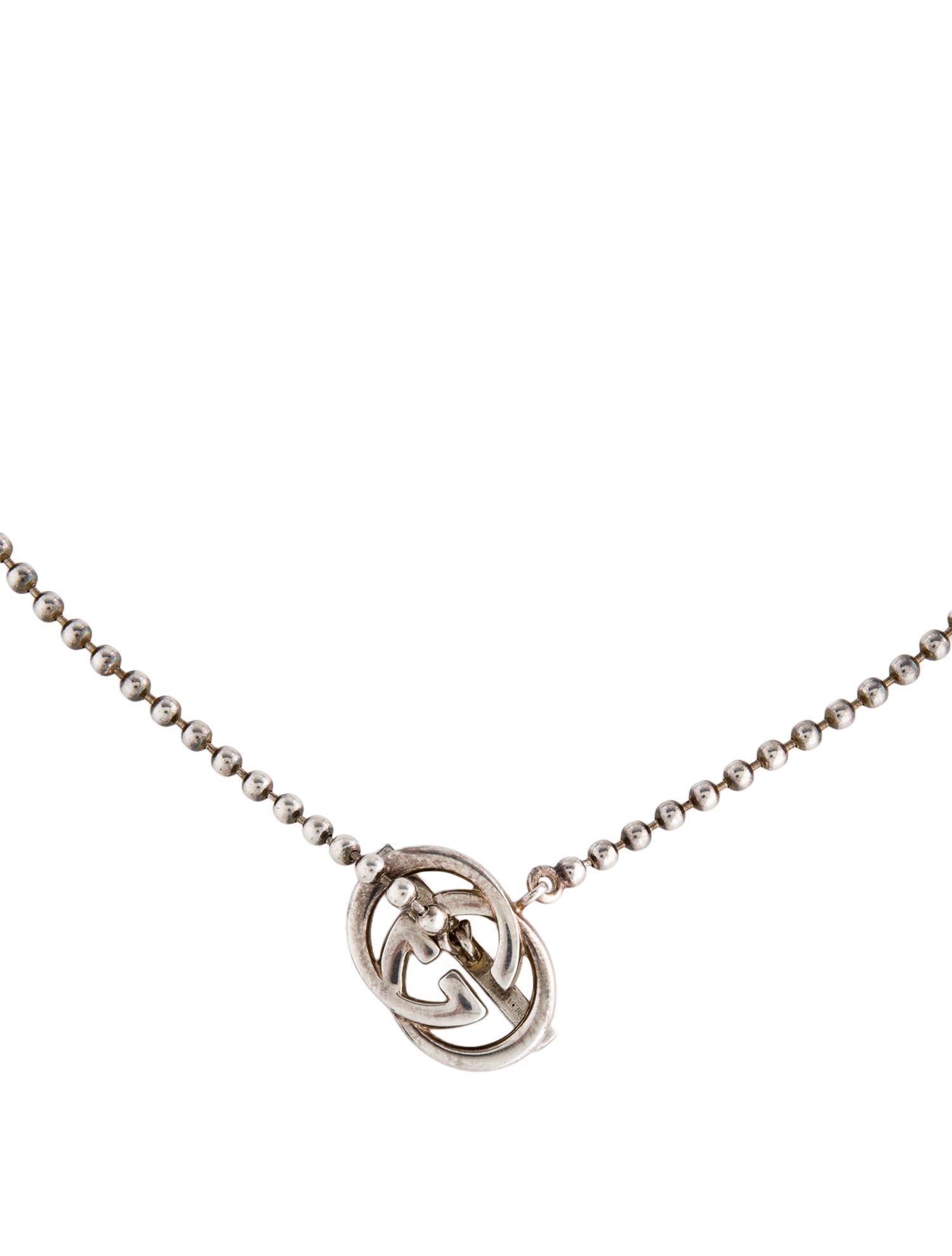 Gucci Interlocking G Logo Britt Toggle Necklace