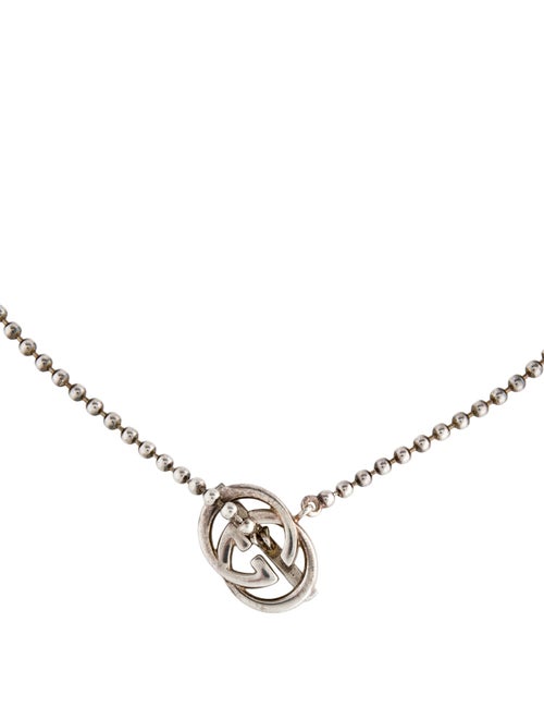 Gucci Interlocking G Logo Britt Toggle Necklace