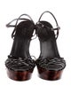 Gucci Interlocking G Logo Patent Leather Sandals