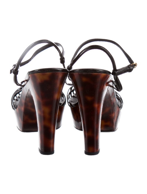 Gucci Interlocking G Logo Patent Leather Sandals