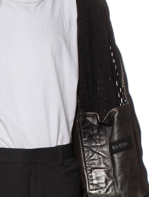 Gucci Late 2000's - Early 2010's Leather Moto Jacket