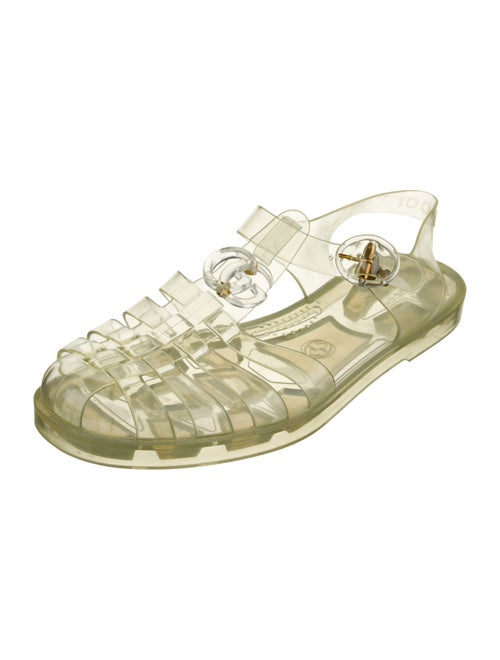 Gucci Double G Logo Rubber Sandals
