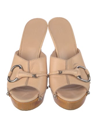 Gucci Late 2000's - Early 2010's Horsebit Accent Mules