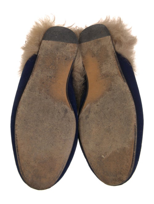 Gucci Horsebit Accent Velvet Mules