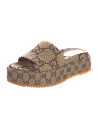 Gucci GG Canvas Canvas Slides