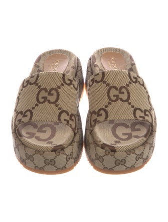 Gucci GG Canvas Canvas Slides
