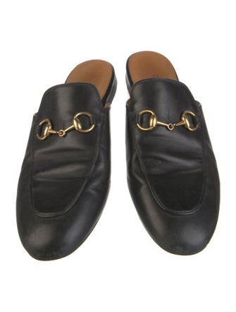 Gucci Horsebit Accent Leather Mules