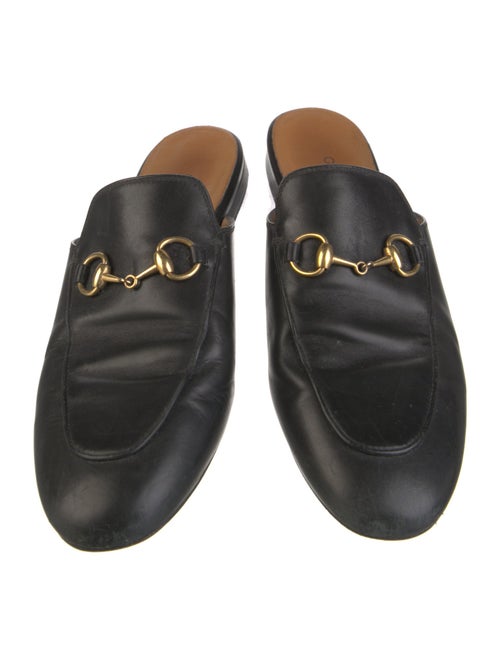 Gucci Horsebit Accent Leather Mules