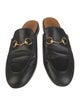 Gucci Horsebit Accent Leather Mules