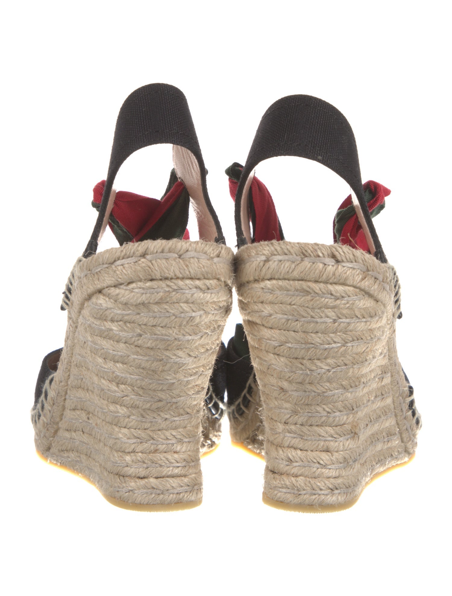 Gucci Web Accent Canvas D'Orsay Pumps