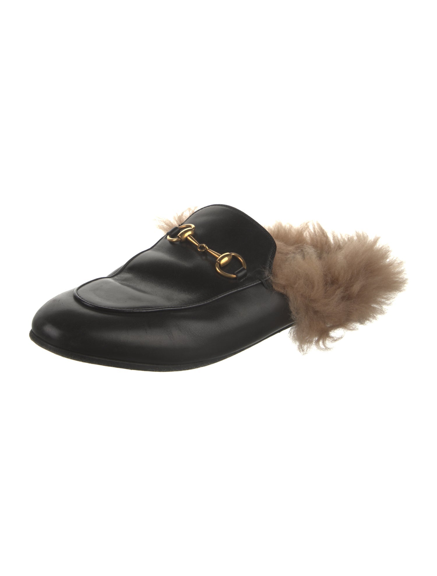 Gucci Horsebit Accent Leather Mules