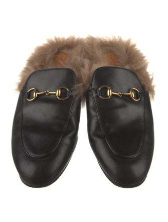 Gucci Horsebit Accent Leather Mules