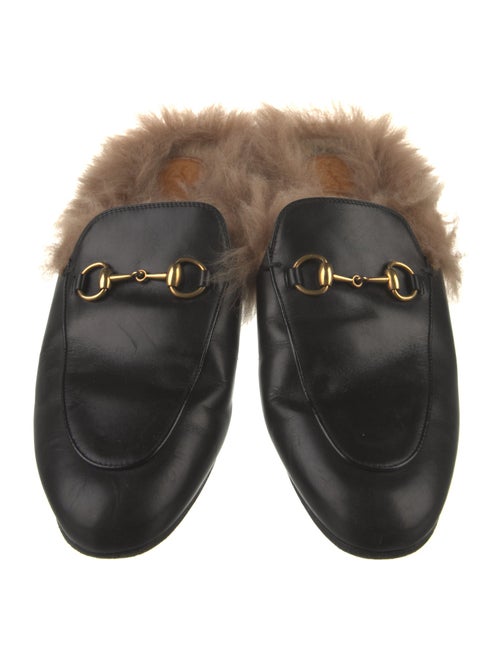 Gucci Horsebit Accent Leather Mules