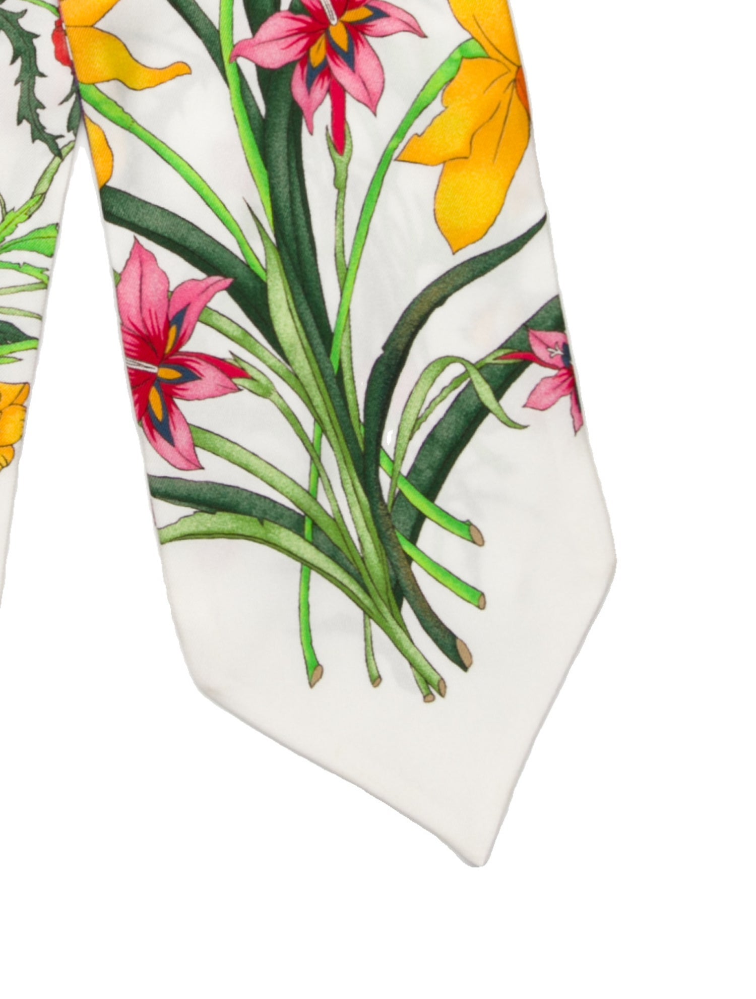 Gucci Silk Floral Print Scarf