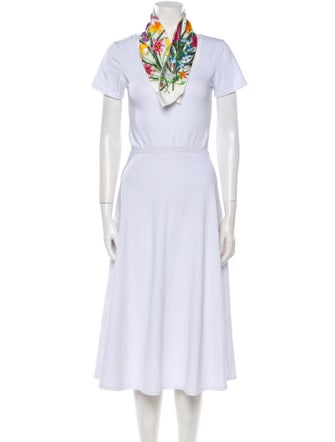 Gucci Silk Floral Print Scarf