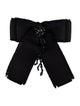 Gucci Crystal & Grosgrain Ribbon Bow Brooch
