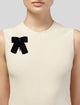 Gucci Crystal & Grosgrain Ribbon Bow Brooch
