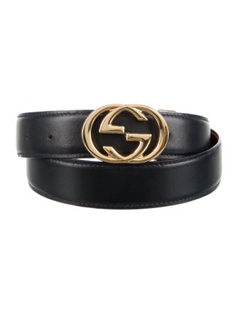 Gucci Interlocking G Logo Leather Belt