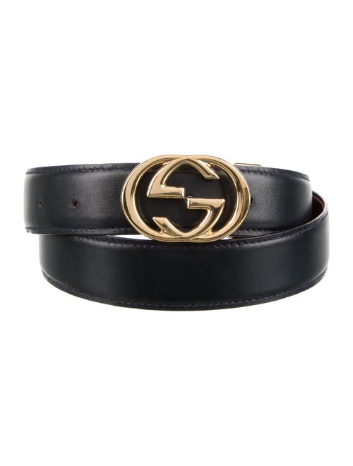 Gucci Interlocking G Logo Leather Belt