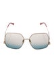Gucci Diva Horsebit Accent Sunglasses