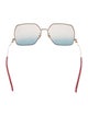 Gucci Diva Horsebit Accent Sunglasses