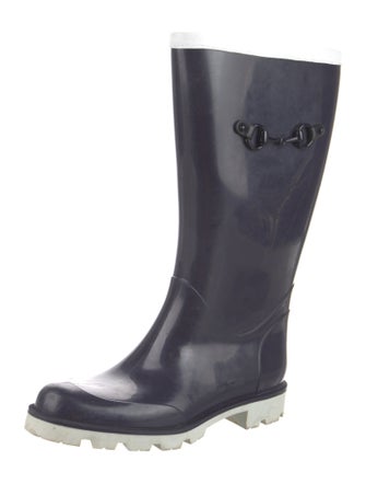 Gucci Horsebit Accent Rubber Rain Boots