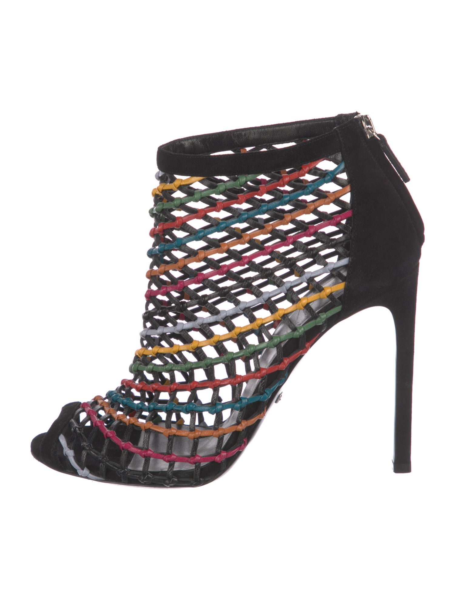 Gucci Leather Striped Sandals