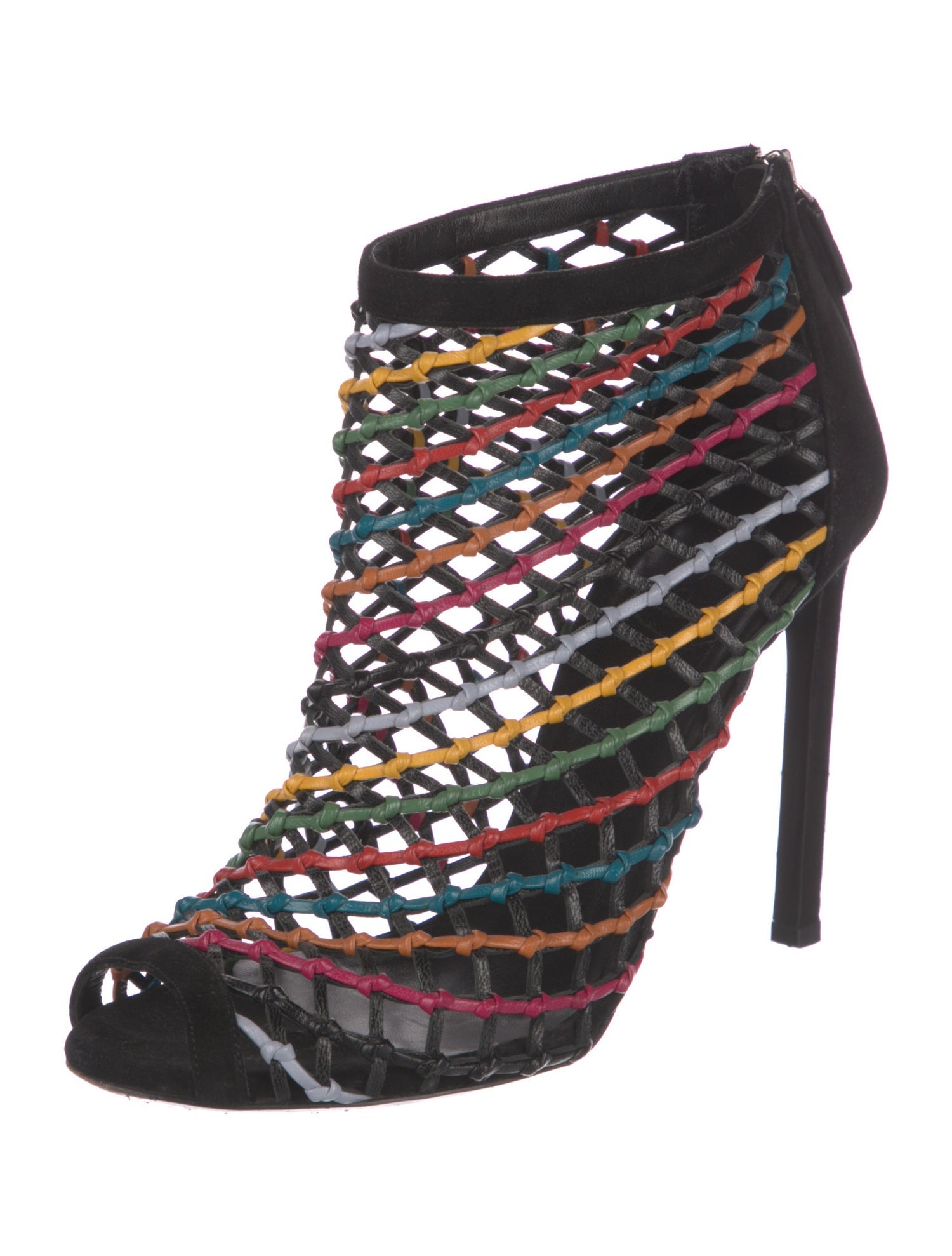 Gucci Leather Striped Sandals