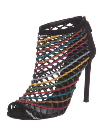 Gucci Leather Striped Sandals