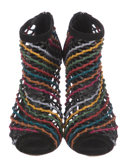 Gucci Leather Striped Sandals