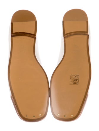 Gucci Interlocking G Logo Leather Ballet Flats