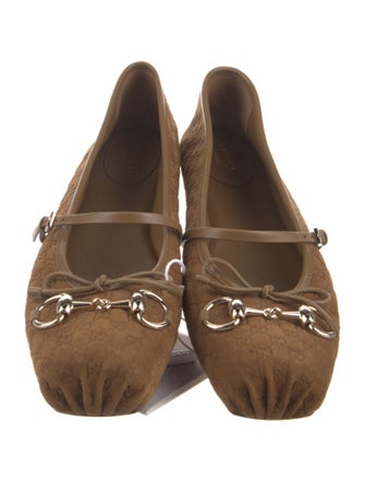 Gucci Horsebit Accent Suede Espadrilles