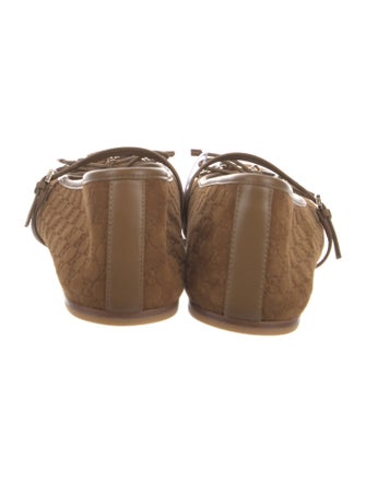 Gucci Horsebit Accent Suede Espadrilles