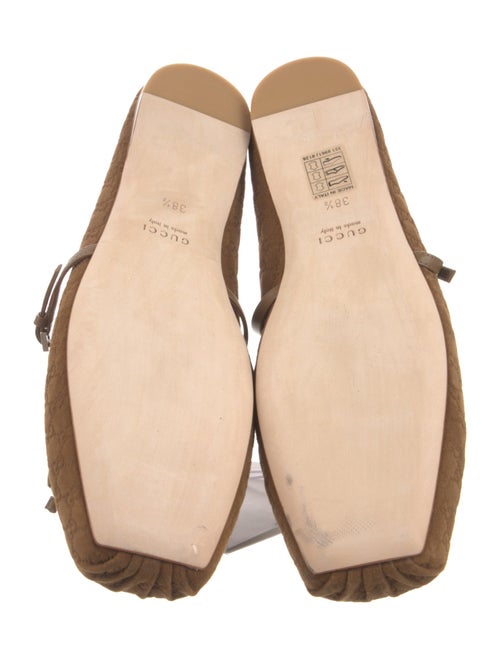 Gucci Horsebit Accent Suede Espadrilles