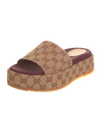 Gucci GG Canvas Canvas Slides