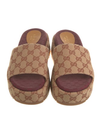 Gucci GG Canvas Canvas Slides
