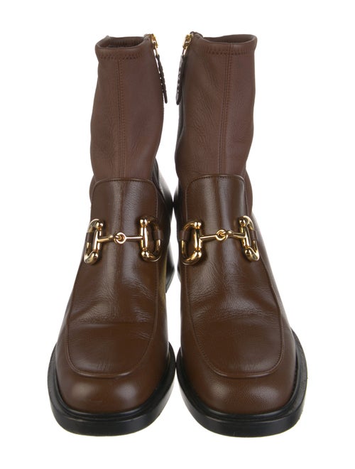 Gucci 1955 Horsebit Accent Leather Boots