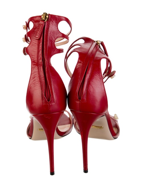 Gucci Interlocking G Logo Leather Sandals