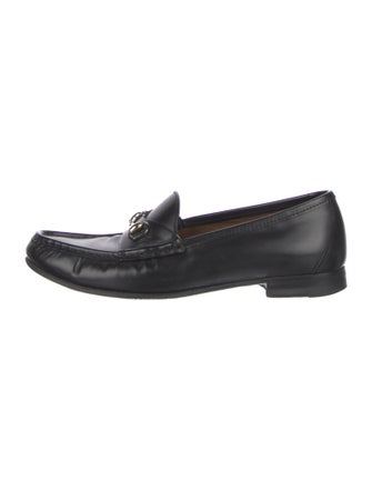 Gucci Horsebit Accent Leather Loafers