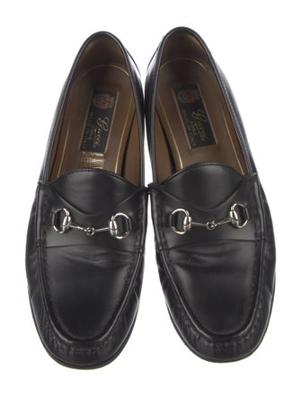 Gucci Horsebit Accent Leather Loafers