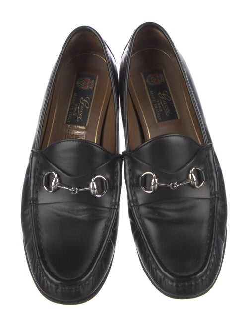 Gucci Horsebit Accent Leather Loafers