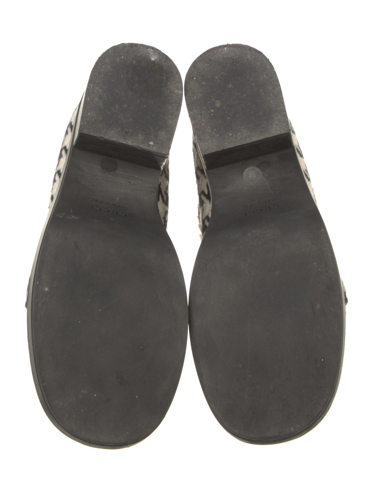 Gucci Wool Printed Lace-Up Boots