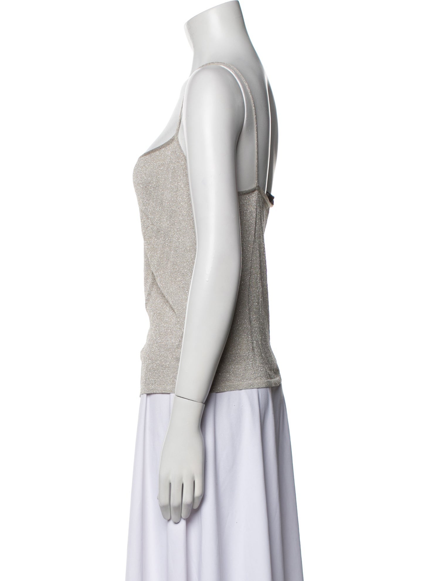 Gucci Square Neckline Sleeveless Top