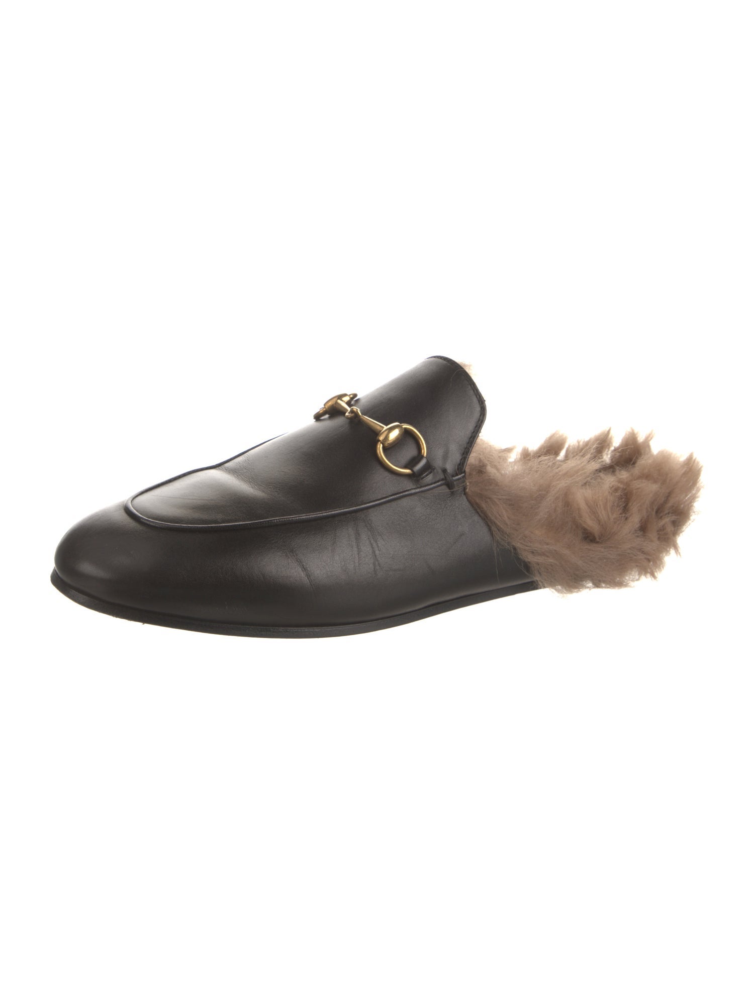 Gucci Horsebit Accent Leather Mules