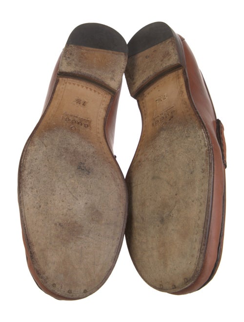 Gucci Horsebit Accent Leather Dress Loafers