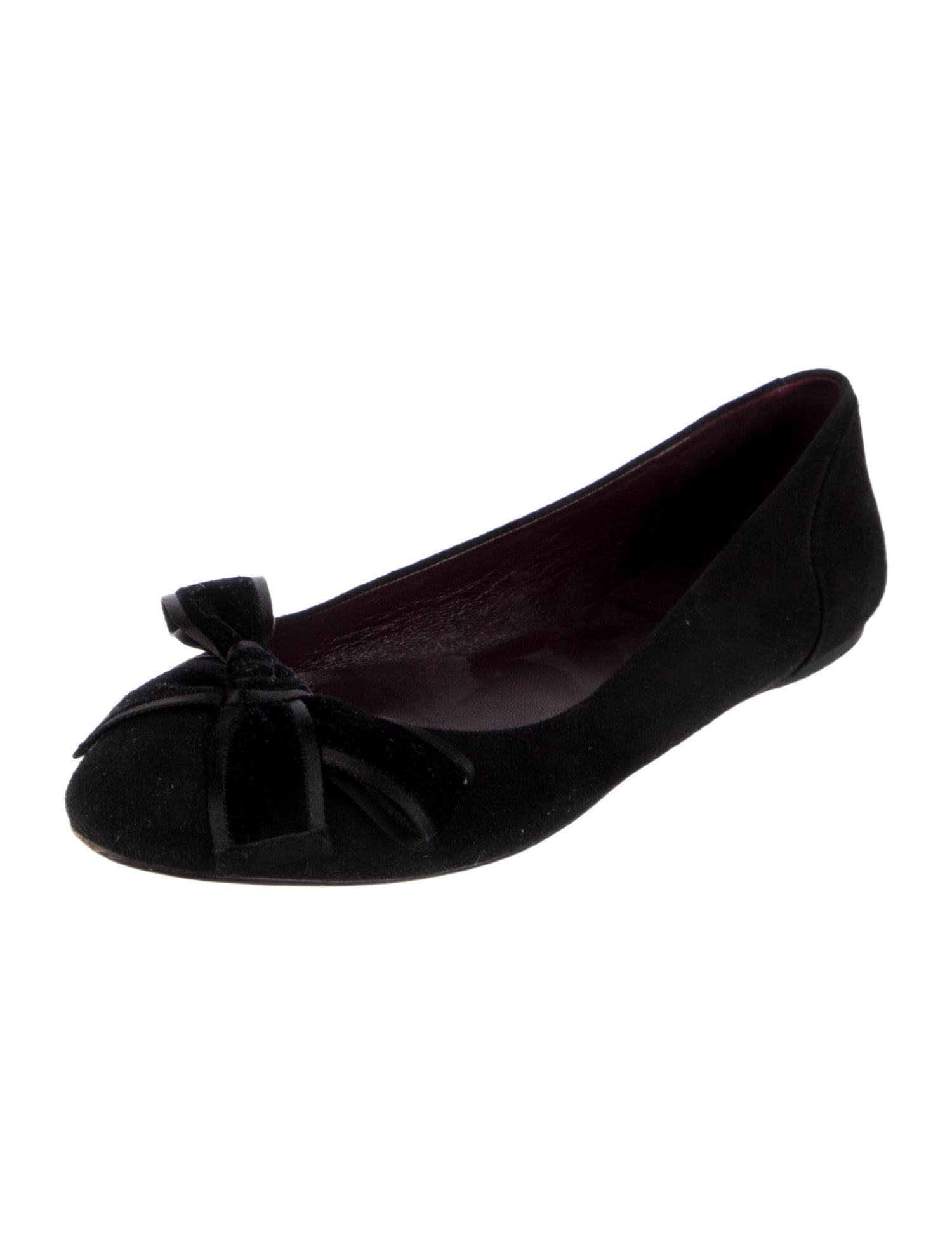 Gucci Horsebit Accent Suede Ballet Flats